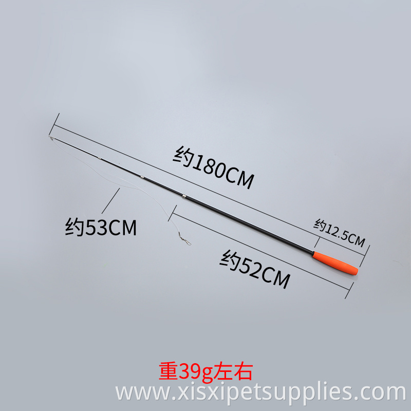 New orange series of four-section telescopic feather replacement cat teaser set